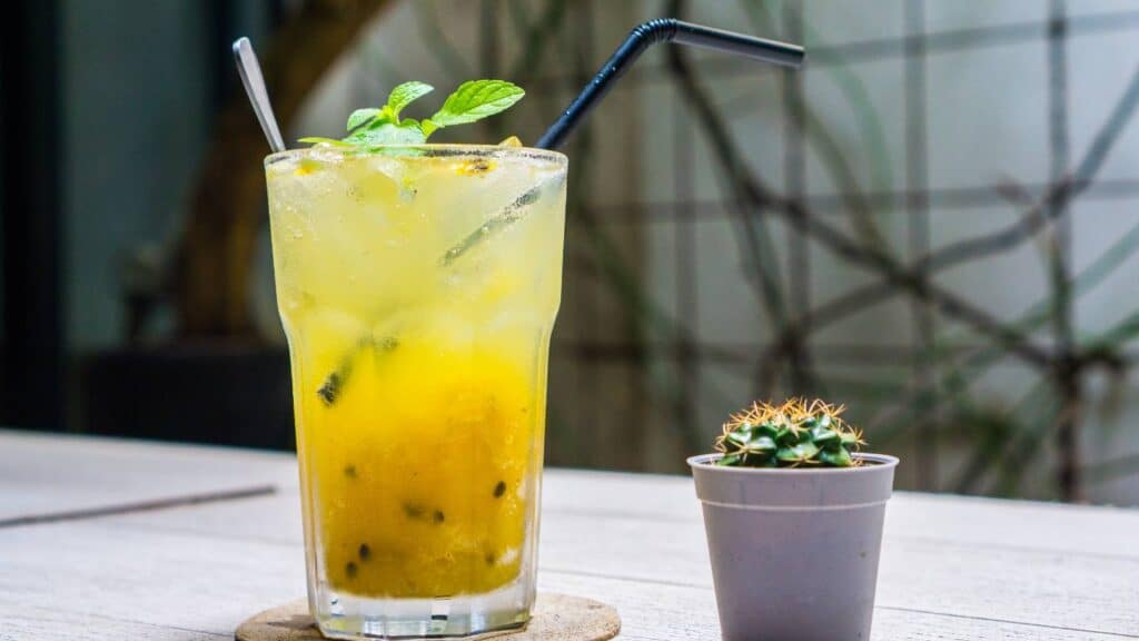 Passion Fruit Juice in a Glass