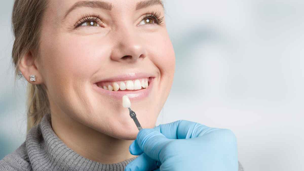 Veneers for buck teeth treatment